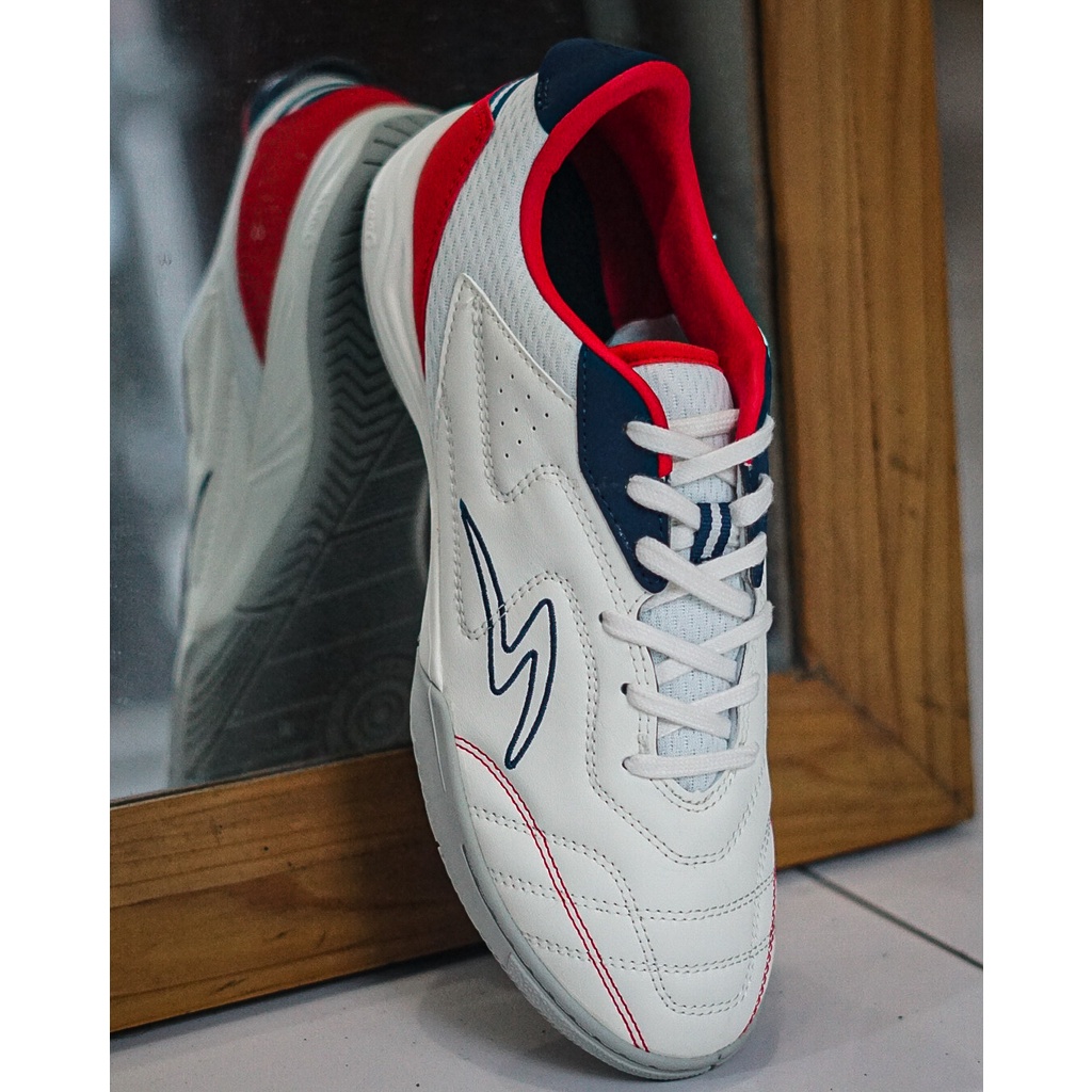 GRATIS ONGKIR !!! DISKON BESAR SEPATU FUTSAL METASALA NATIV WHITE SAILOR BLUE OXY FIRE SEPATU ORIGINAL SPECS