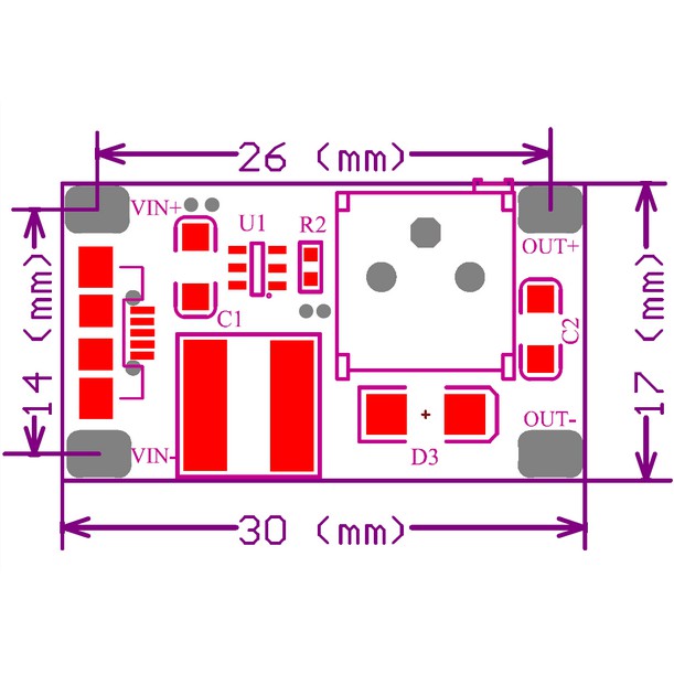 MT3608 2A Step Up Bulk DC Converter Power Booster Module