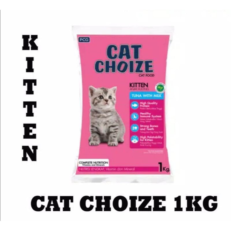 cat choize kitten 1kg makanan kucing cat choize kitten 1kg makanan anak kucing makanan kitten