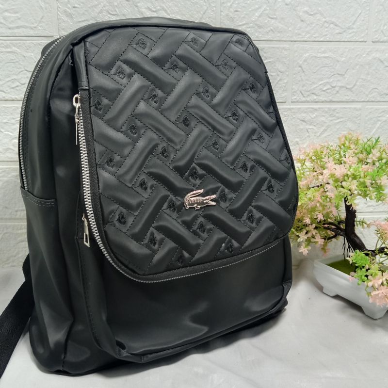 Ransel Fashion Wanita NiLon bordir-F hitam