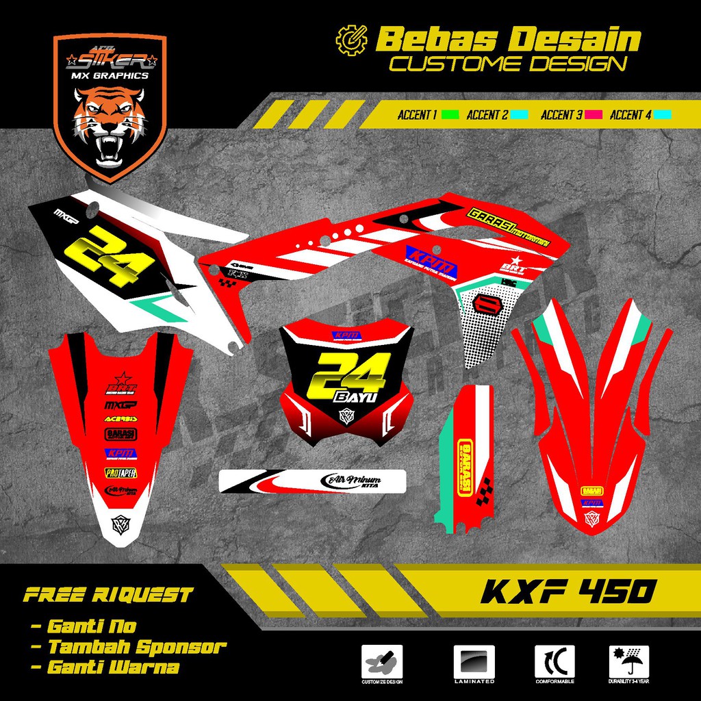 DECAL KXF 450