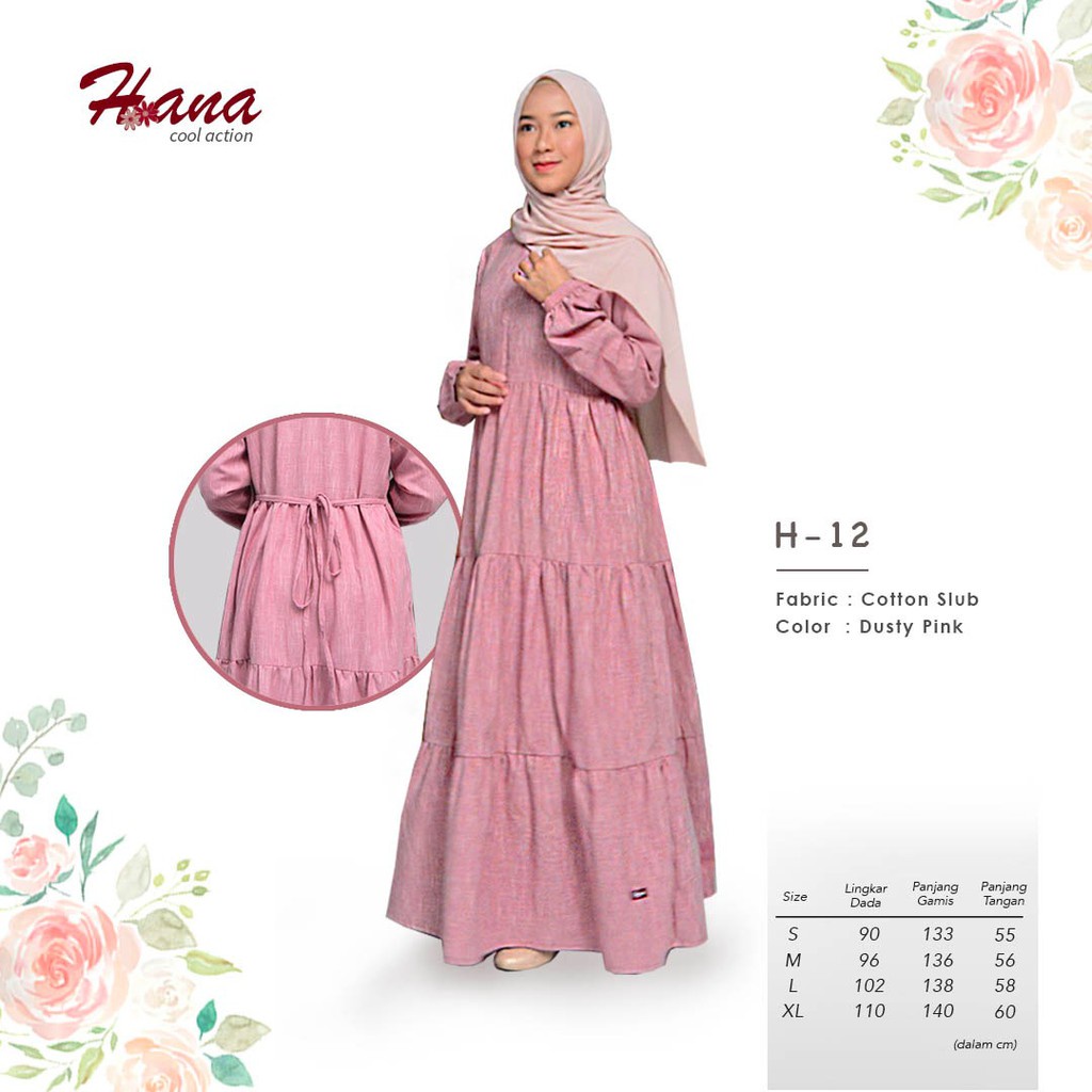 [HOT SALE] Gamis HANA 12 Ori By ENDOMODA Gamis Dewasa Murah