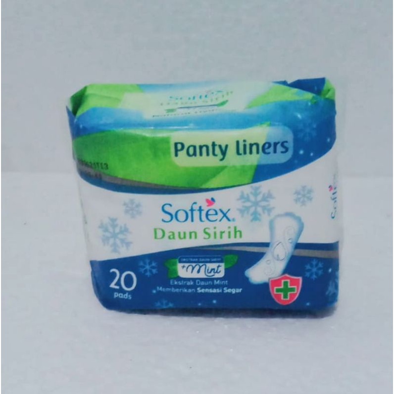 Jual softex panty liners mint daun sirih sensasi dingin 20S Shopee