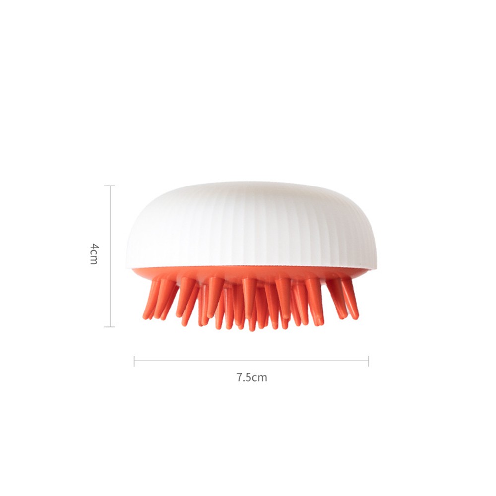 Soft Silicone Shampoo Brush Head Shampoo Scratching Head Massager Household Cleaning Scalp