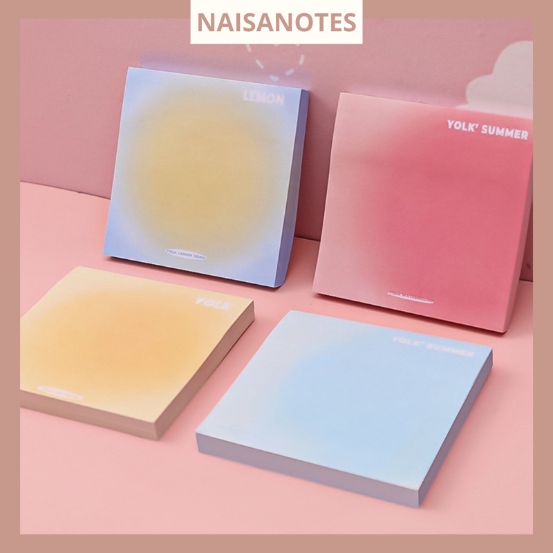 STICKY NOTE MEMO TEMPEL WARNA PASTEL NOTES AESTHETIC ESTETIK LUCU JOURNALING SCRAPBOOKING