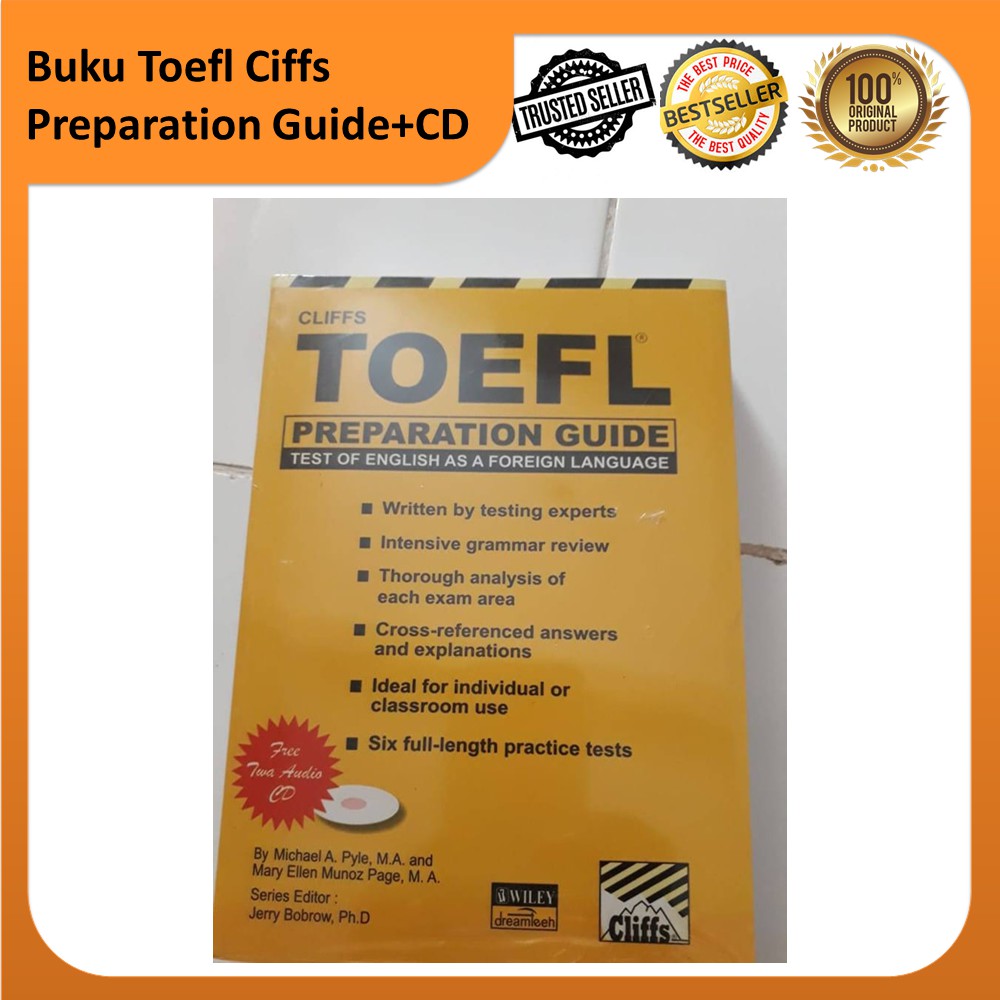 Buku Cliffs TOEFL Preparation Guide + CD + Kunci Jawaban