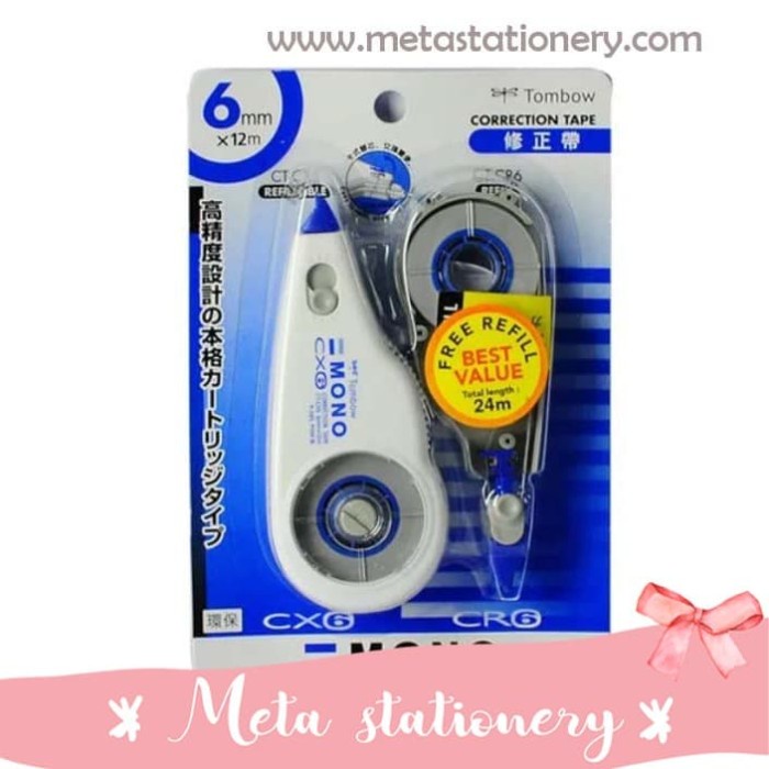 

Hot Sale Tipex / Correction Tape Tombow Ct-Cx6 (Blue) Sale!!!