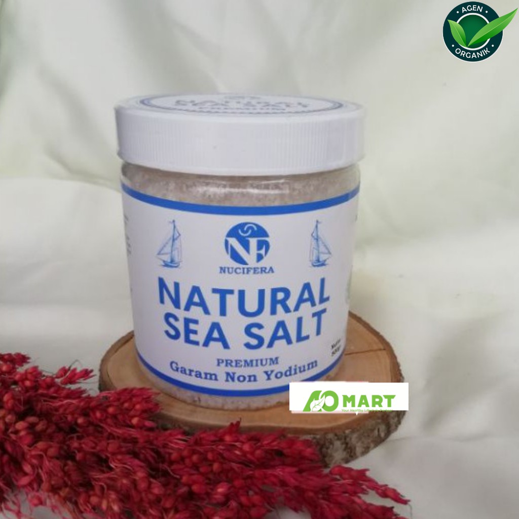 

Nucifera Natural Sea Salt Coarse / Garam laut Premium 500Gr