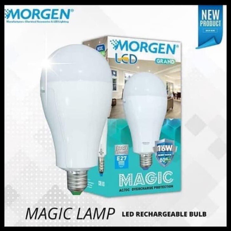 LED MAGIC MORGEN 16W HEMAT ENERGY / LAMPU MAGIC / AC DC LAMP