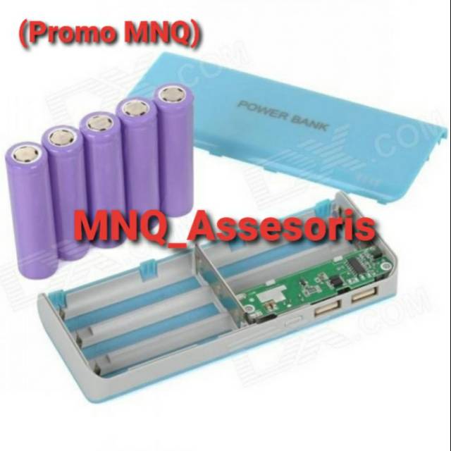 Casing Powerbank 5 Slot Baterai (Promo MNQ)