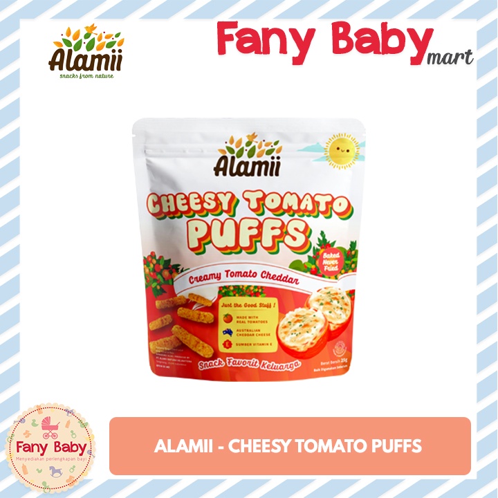 ALAMII CHEESY TOMATO PUFFS 25 GRAM