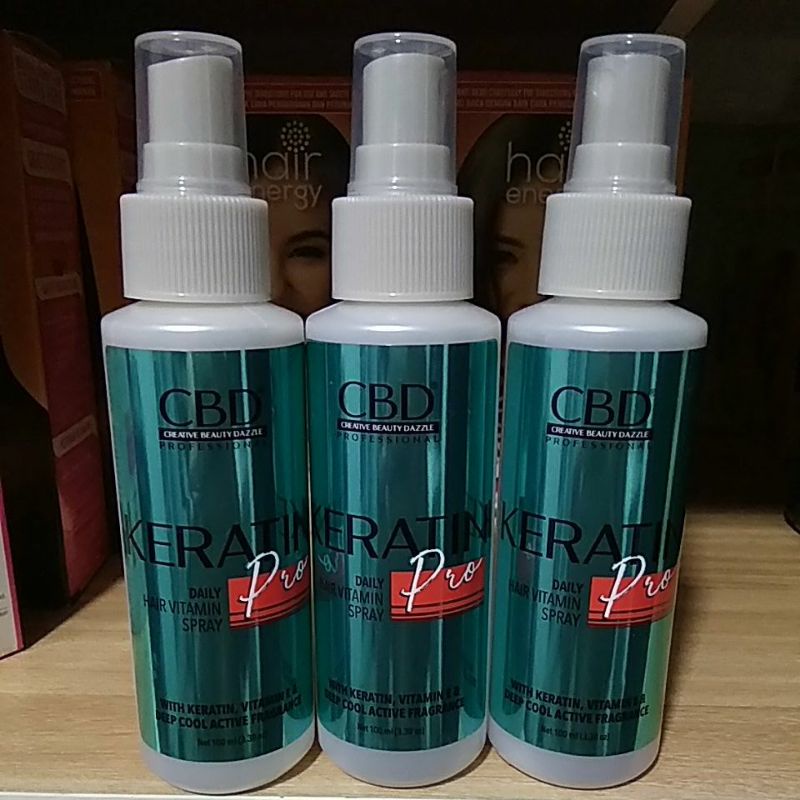 Jual CBD KERATIN DAILY HAIR VITAMIN SPRAY 100ML PROFESIONAL ORIGINAL ...