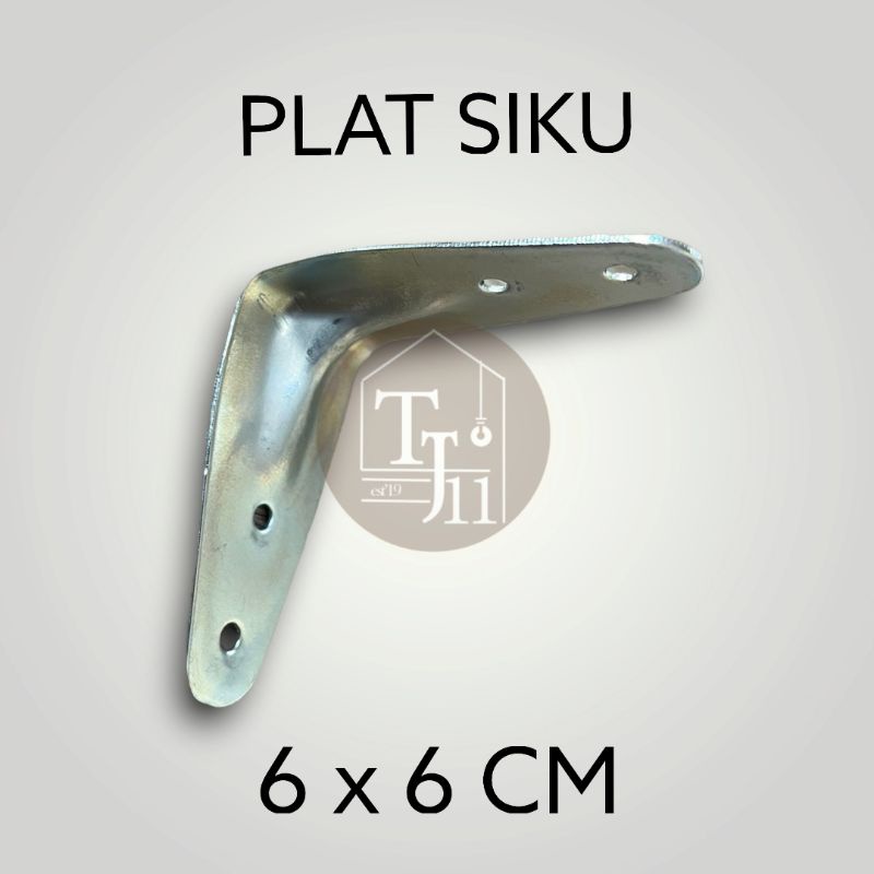 SIKU RAK DINDING ukuran 6 X 6 CM / PLAT SIKU PENAHAN RAK 6 X 6 CM