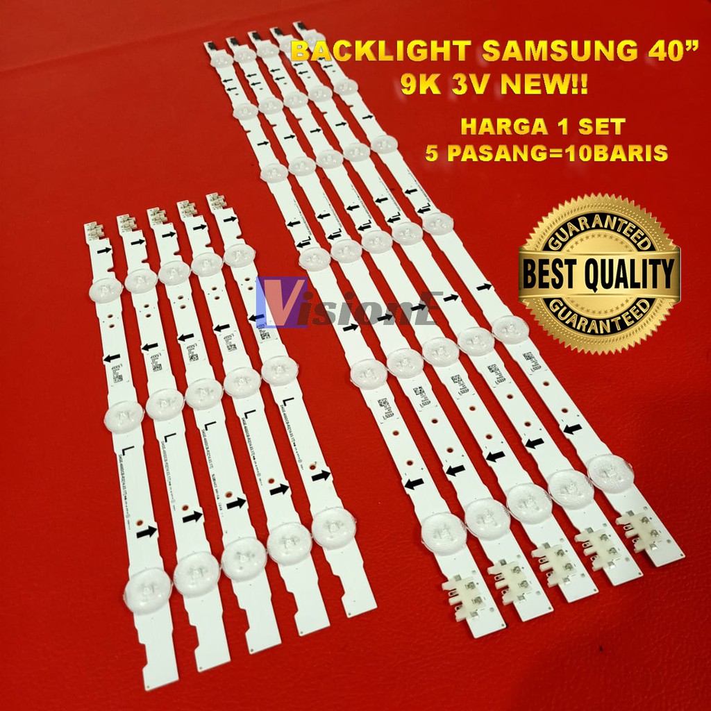 BACKLIGHT TV LED SAMSUNG UA40H5000 UA40H5500AW UA40H5100AR UA40H5150AR LAMPU LED TV SAMSUNG