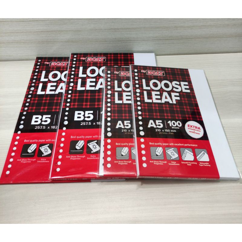 

Loose leaf big boss polos