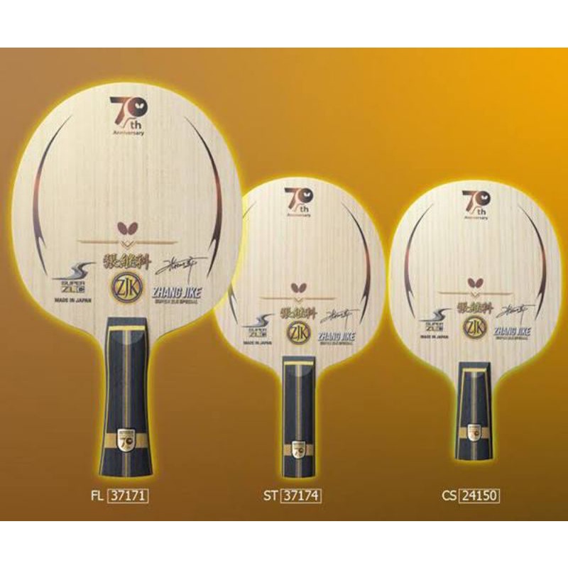 Terbaru Blade Tenis Meja Pingpong Butterfly Zhang Jike Super ZLC anniversary 70th special Edition