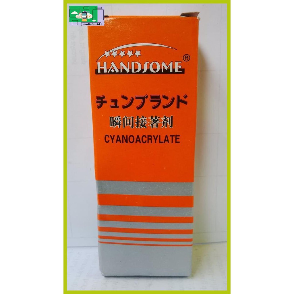 

R4E5Et- Lem Korea Handsome Cyanoacrylate / Lem Cair Serbaguna Fyhf7T-