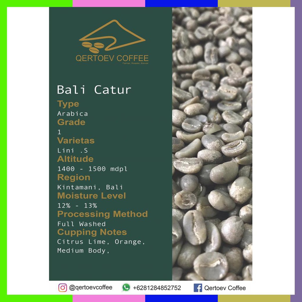 

Green Bean Arabica Bali Catur Full Washed