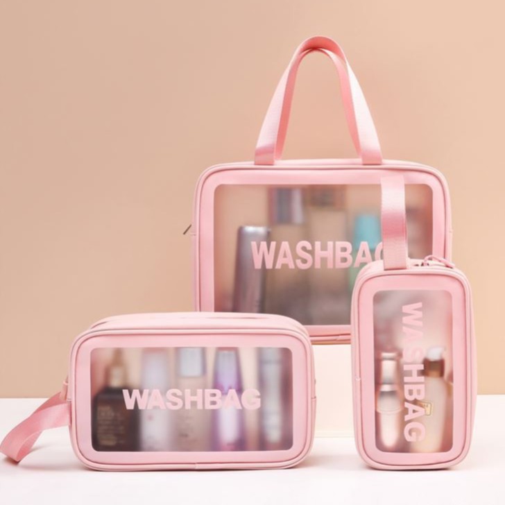 Grosir - K948 Pouch Make Up Wash Bag / Tas Kosmetik Waterproof / Tempat Penyimpanan Alat Kosmetik