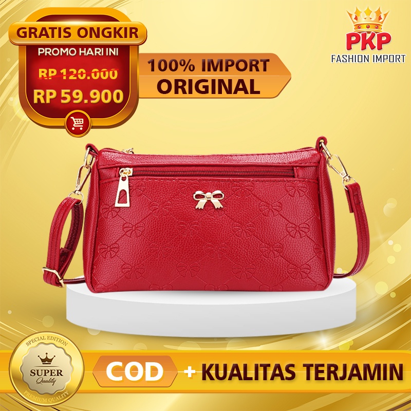 Tas Selempang Cewek Tas Wanita Tas Slempang Kulit Wanita Cewe Ibu2 Korea Import Terbaru Ori Kekinian