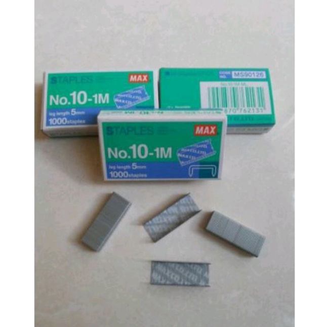 

isi Staples Ukuran No.10 merk Max Per Pack