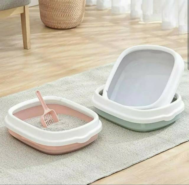 Cat Litter Box &quot;SEMI ENCLOSED&quot; Tempat Pasir Kucing