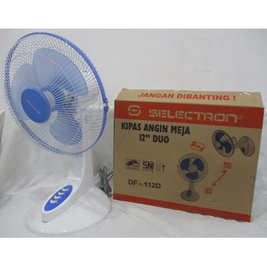 DF-112D Kipas Angin Meja 12 Inch Duo/Desk Fan 12&quot; 2 IN 1 Wall&amp;Desk Fan