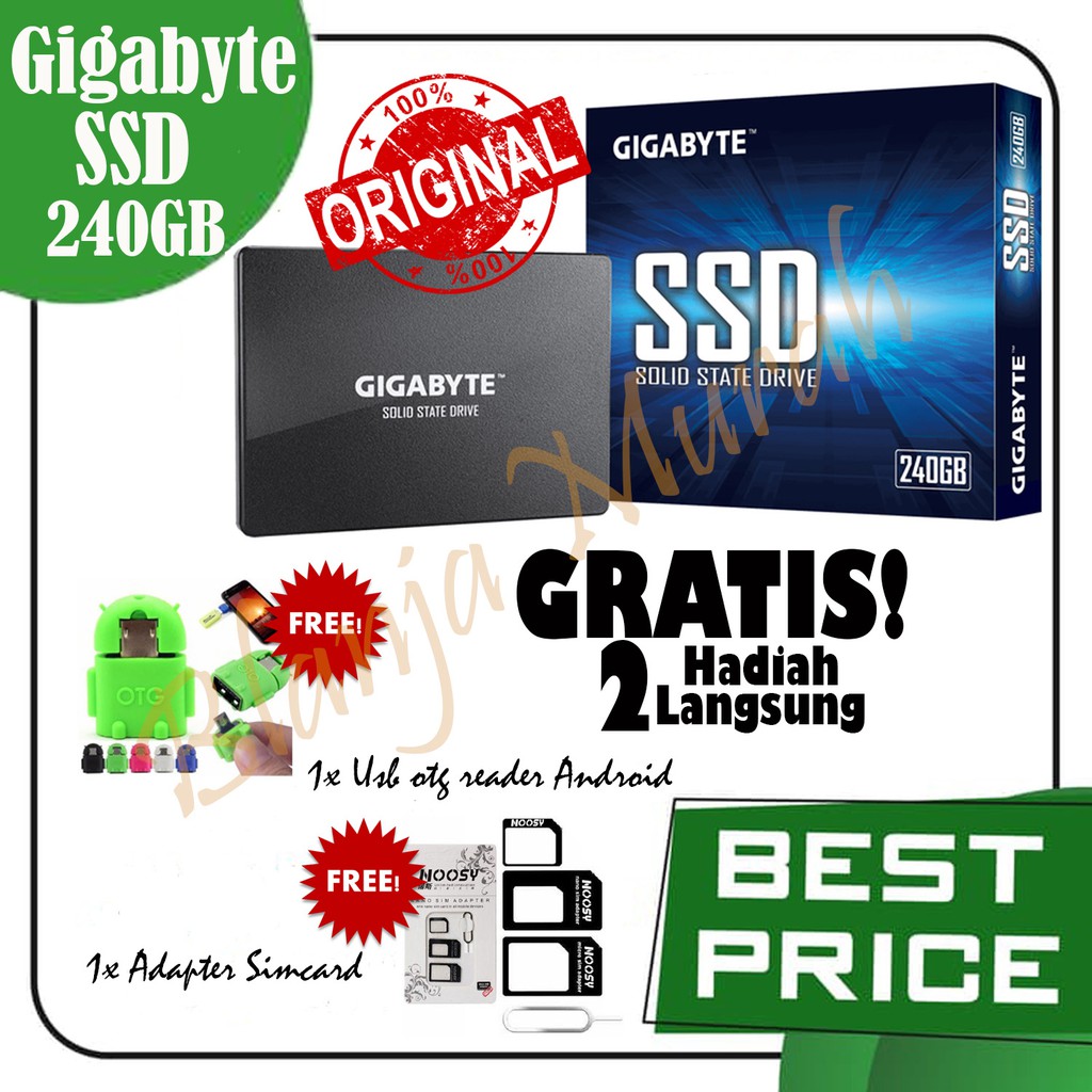 Gigabyte SSD 240GB SATA III - GARANSI RESMI