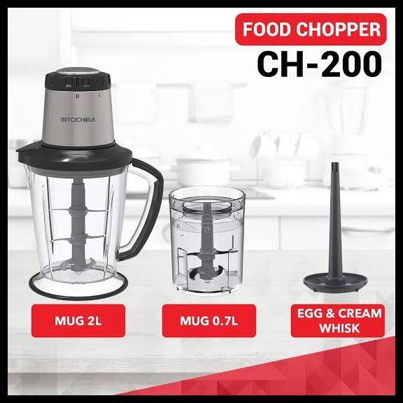 Mitochiba Food Chopper Mitochiba Ch-200 Food Processor Giling Bumb