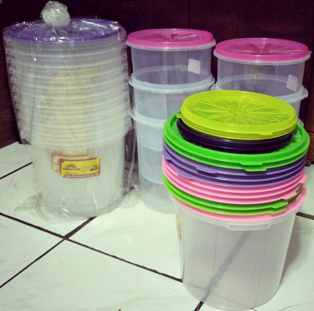 6 Pcs Toples Kerupuk Uk 5 Liter (tempat Kerupuk) Merek Sunraise