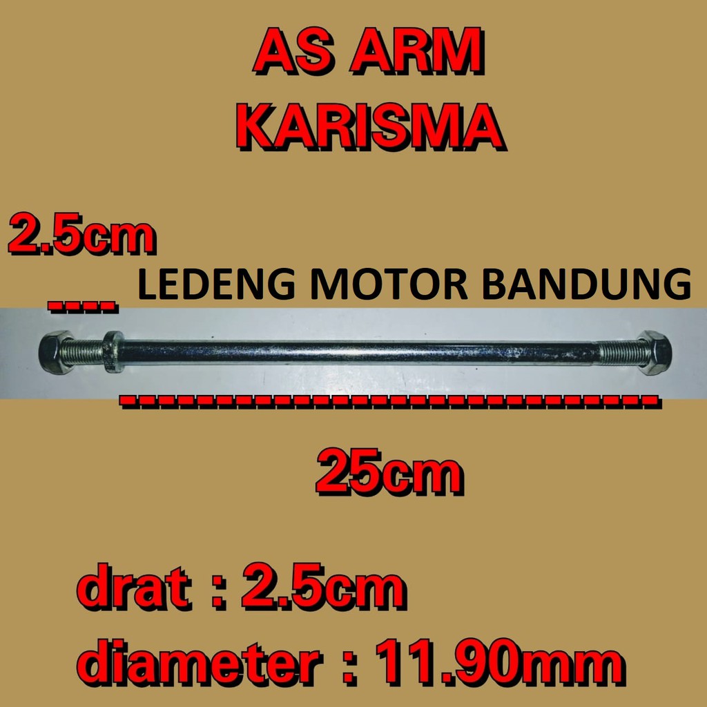 As Arm Karisma Supra Fit New Blade Revo Absolute Besi Swing Fork Honda Lokal