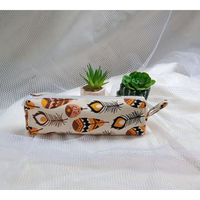 Tepak Pensil / Kotak Pensil Premium / Tepak Kanvas / Tempat Pensil / Pencil Case / Kotak Pensil Kanvas /-Bulu