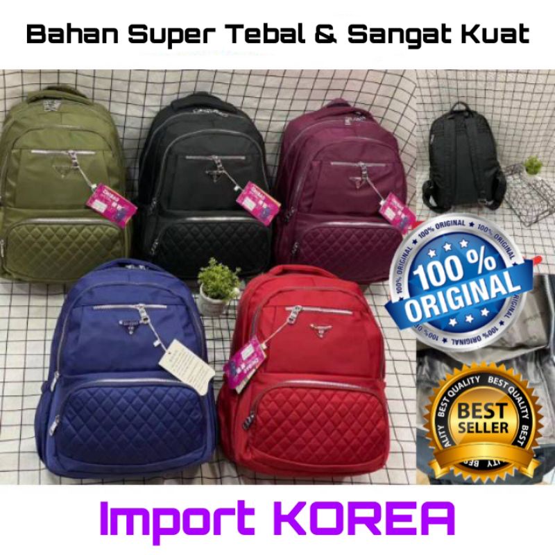 Original Tas Ransel Chibao Laptop JUMBO wanita Import Korea 14 Inch Anti Air Terbaru Limited Edition