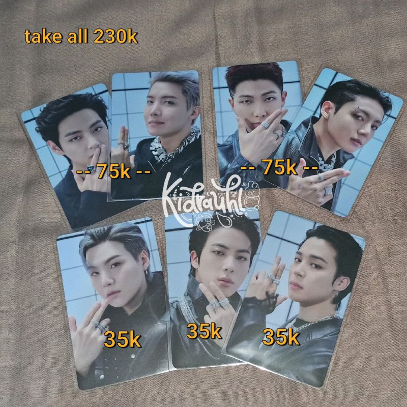 Photocard PC Set Proof Standar BTS Bundle Satuan