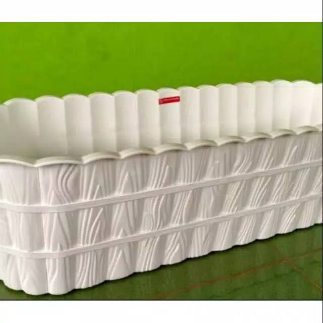 POT KAYU 70 CM PUTIH / POT TANAMAN