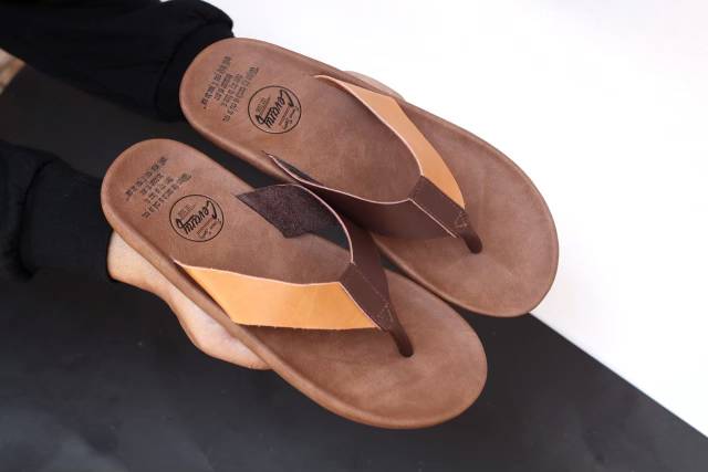 SANDAL KULIT PRIA CEVANY JAVIT BLACK BROWN TAN KULIT SAPI ASLI ORIGINAL HANDMADE