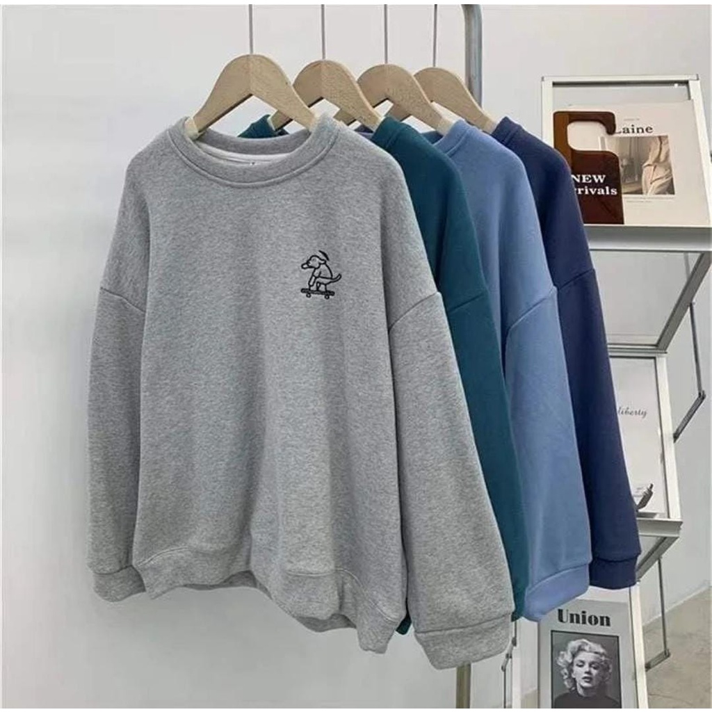SWEATER WANITA MAGIE // ATASAN WANITA LUCU ALA KOREA // CREWNECK FLEECE TEBAL HALUS KECE TERBARU,