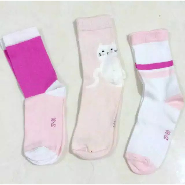 KAOS KAKI ANAK TK PEREMPUAN MOTIF LUCU KARAKTER KARTUN BAHAN KATUN HALUS