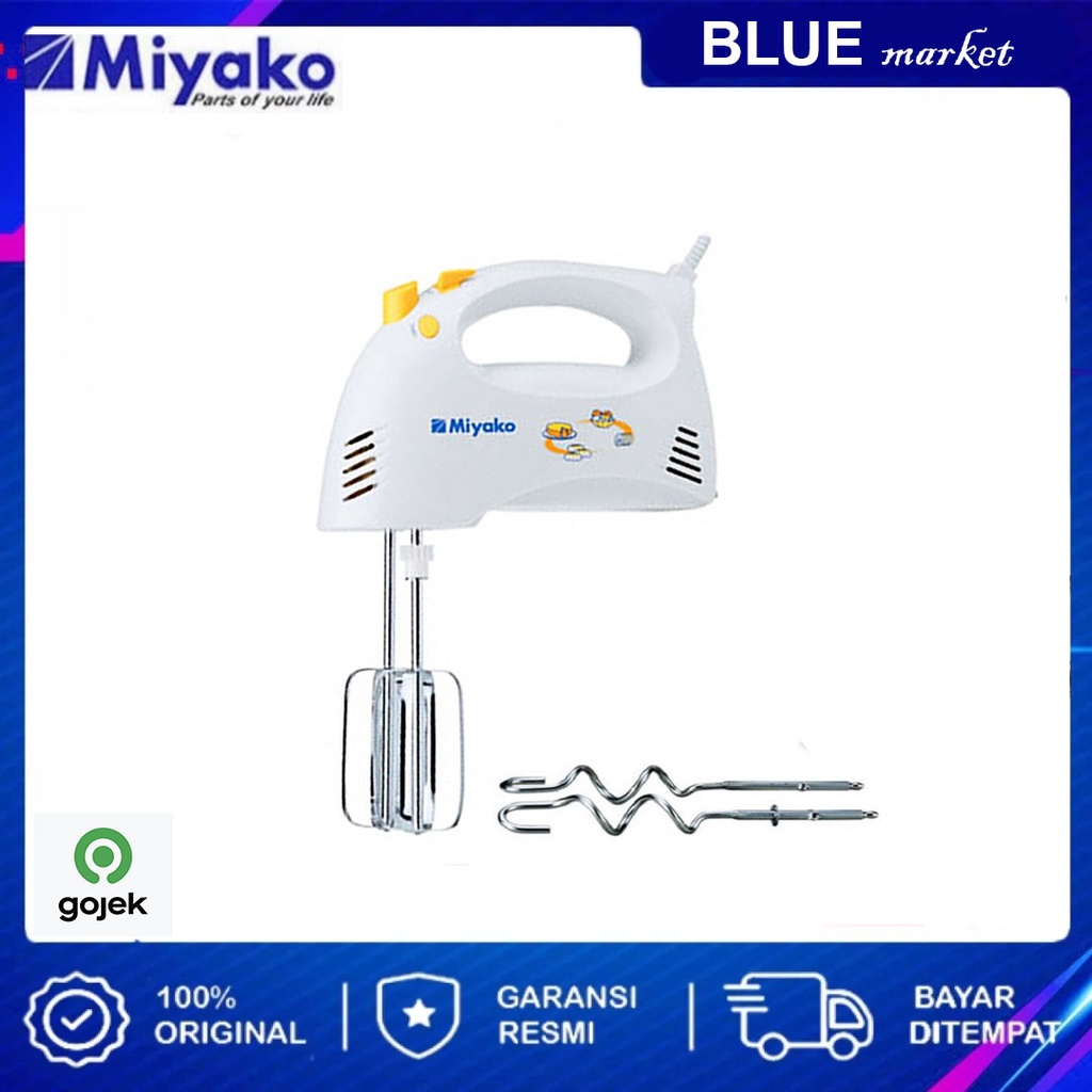 Miyako HM620 Hand Mixer 190 Watt Mixer Tangan HM-620