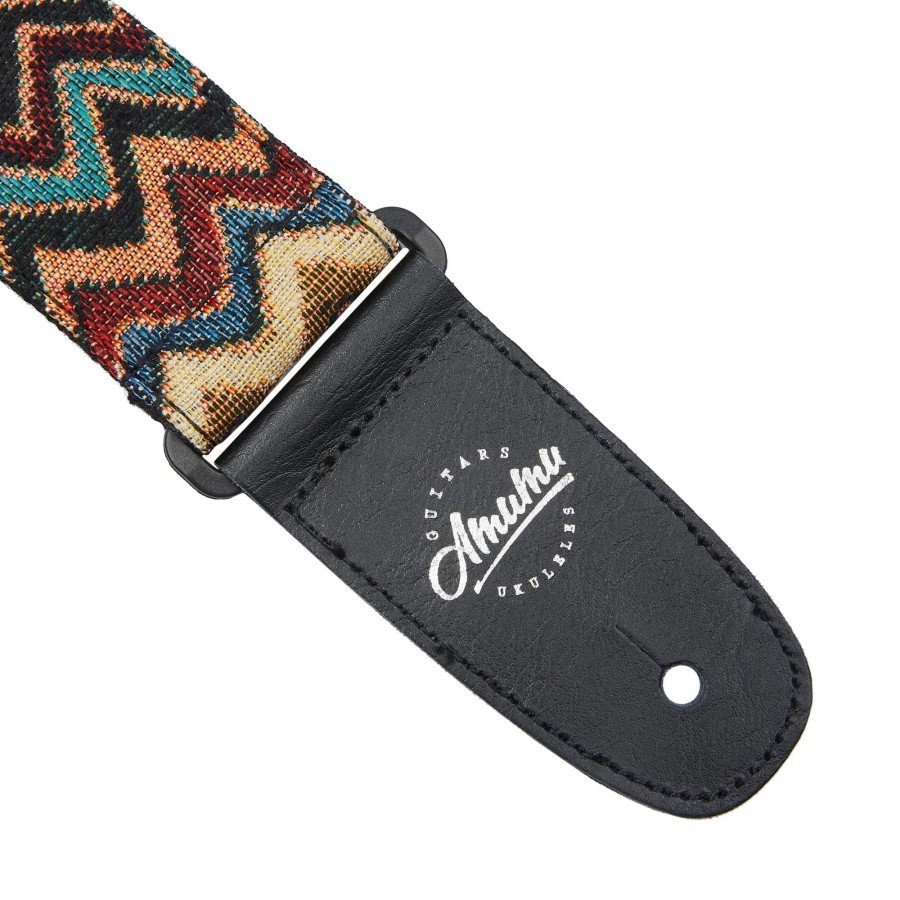 Amumu CO08J Strap Gitar motif Chevron Jacquard Woven