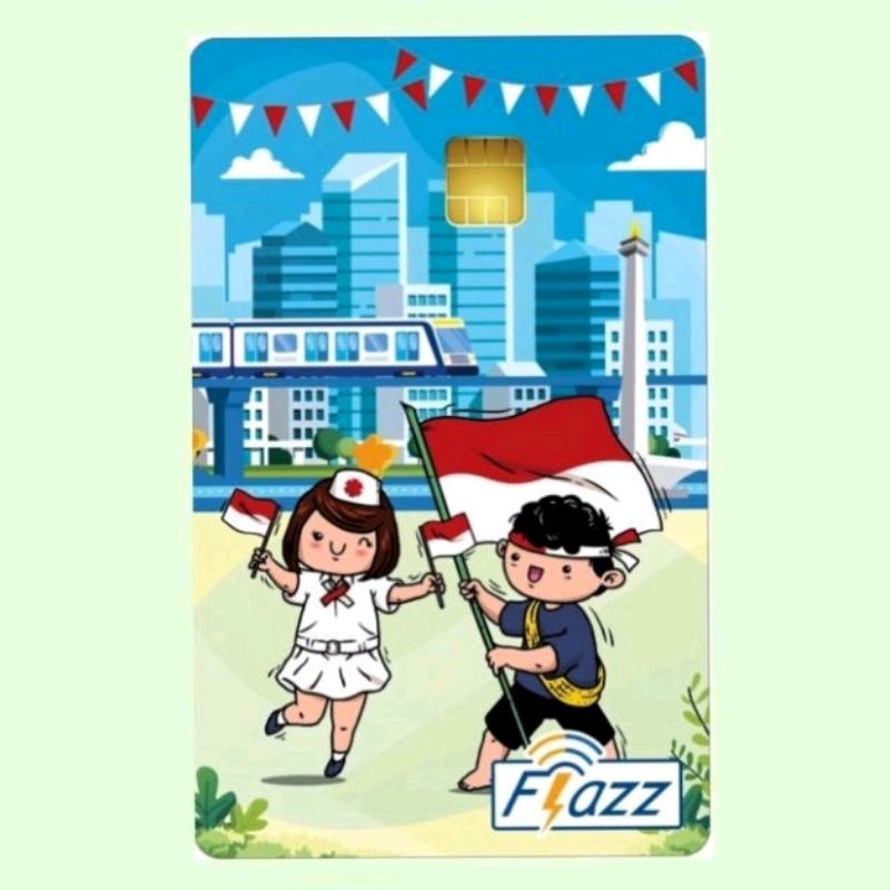 Flazz Gen 2 /Gen2 - Edisi Kemerdekaan NKRI 2022 Kids ORI /Like eTOLL eMONEY Tapcash or Brizzi