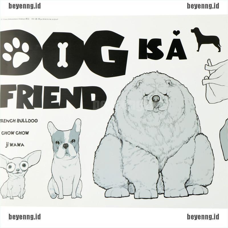 Bey Stiker Dinding Gambar Anjing Tulisan Dog Is A Friend Untuk Dekorasi Rumah