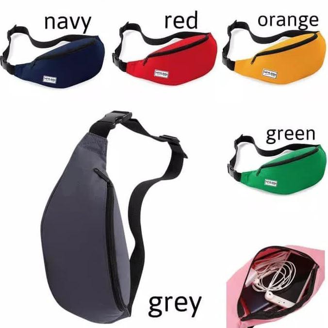 promo WAIST BAG FANNY PACK TERBARU - FANNY RED