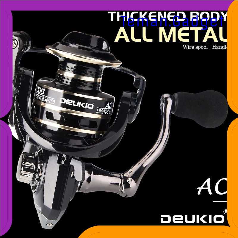 TG-IF DEUKIO AC2000 Reel Pancing Fishing Reel 5.2:1 Gear Ratio