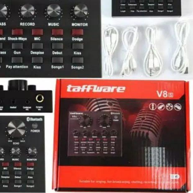 ✫ Mixer Broadcast Audio USB External Soundcard V8 Bluetooth ➮