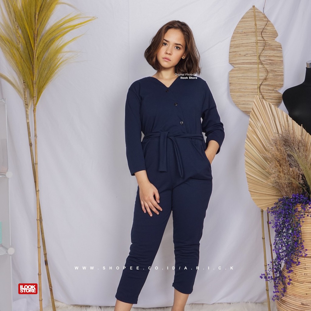 SEQUILBY JUMSUIT / JUMSUIT WANITA / JM SEQUILBY - Bahan Creap