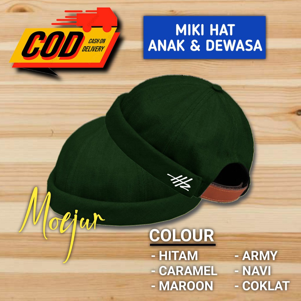 Topi Pria Dewasa Peci Miki Hat Headhunterz Logo Kualitas Import / Topi / Peci / Topi Pria / Miki hat