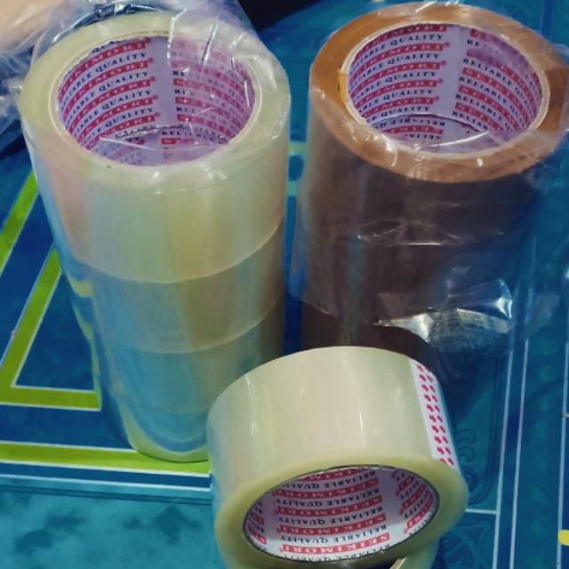 

Ready Lakban Bening Coklat Realpict Murah
