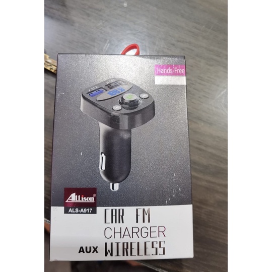 ALLISON CAR FM MODULATOR BLUETOOTH MP3 MOBIL CHARGER USB PLUS SLOT MEMORY