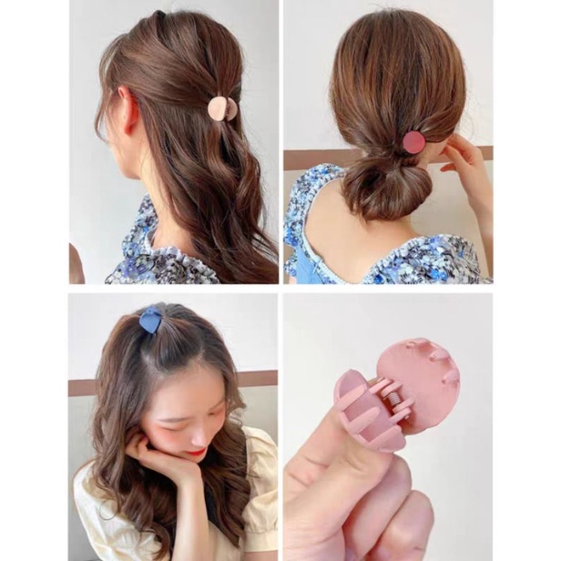 Jepit Rambut Korea Doff Bulat 3cm Aksesoris Rambut Jepit Poni Korea Impor 3cm